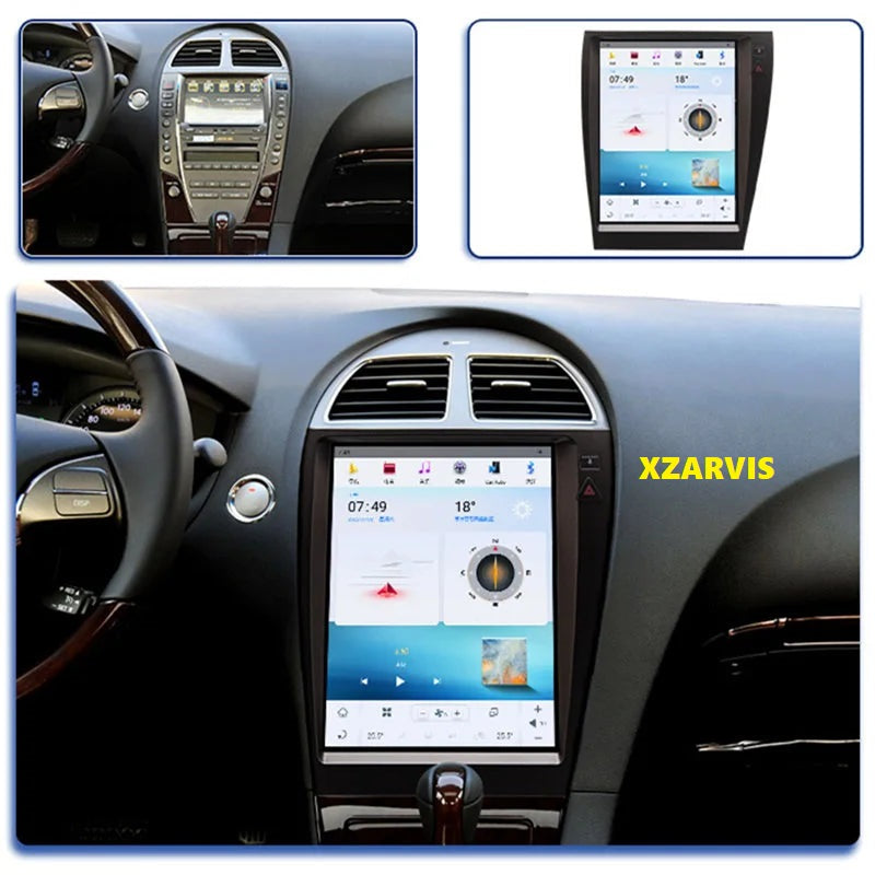 12.1” TESLA SCREEN LEXUS ES ES240 ES250 ES300 ES330 ES350 ANDROID 12 CARPLAY NAVIGATION