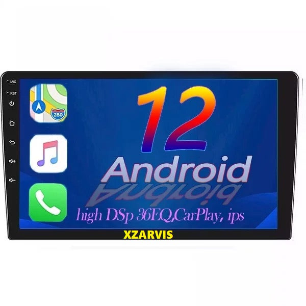 ANDROID 9" 2+32 ANDROID 12 CAR STEREO DOUBLE DIN TOUCH SCREEN 2 DIN CAR RADIO VIDEO GPS WIFI BT FM RDS FEATURES