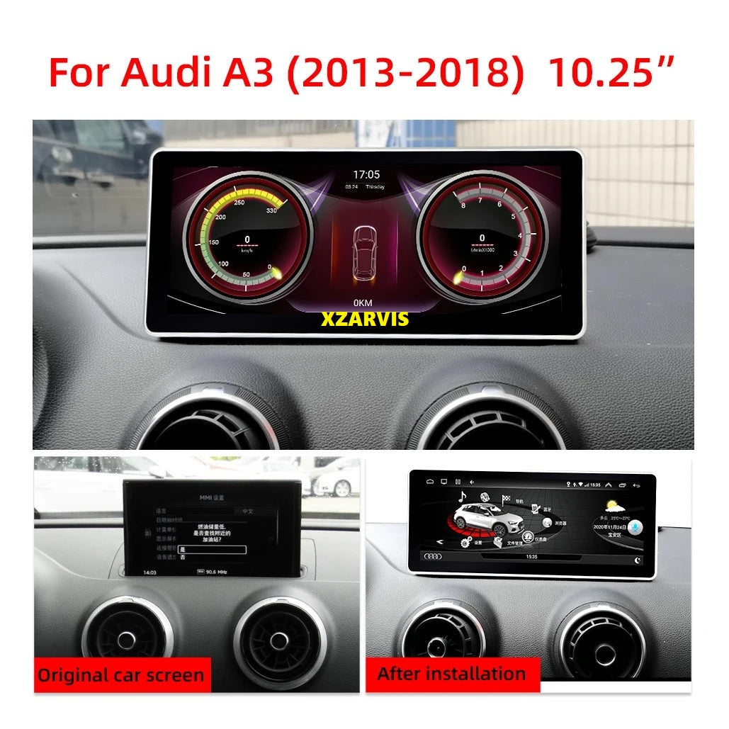 AUDI A3 2013-18 CARPLAY ANDROID PLAYER 10.25”