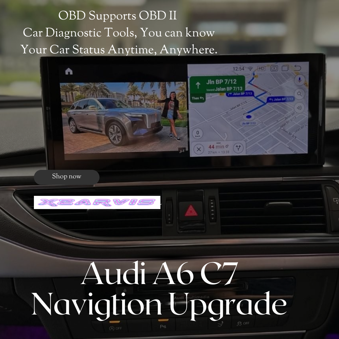 AUDI A6 12.3” CARPLAY BLU-RAY DISPLAY ANDROID 12 UPGRADE COMPLETE PLUG & PLAY