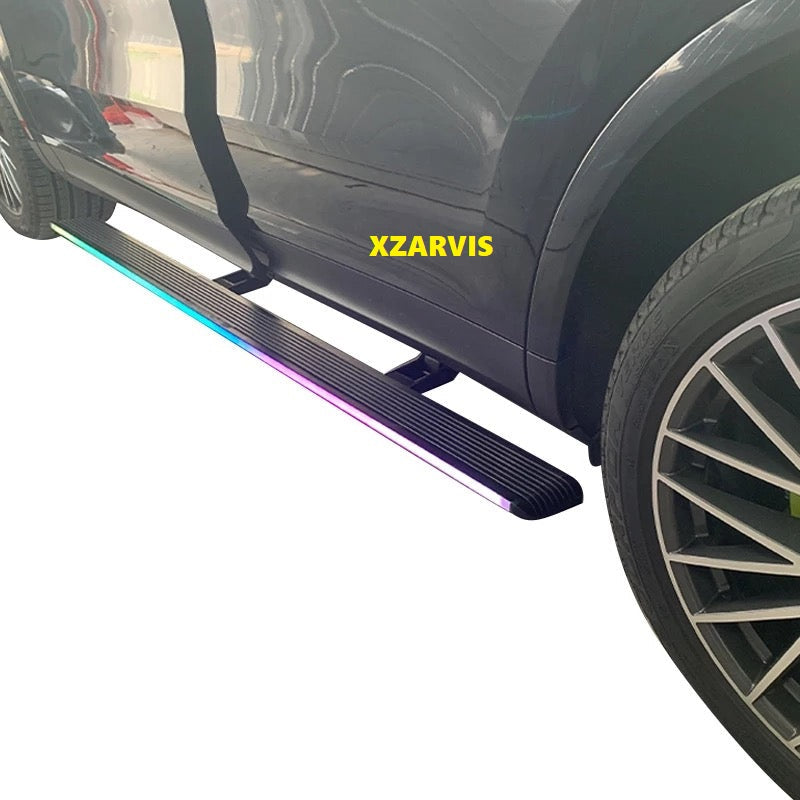 BLACK POWER SIDE STEP RUNNING BOARD FOR MERCEDES G G63 G1320 W463 GLC X CLASS X247 X253 ML 2007-2023