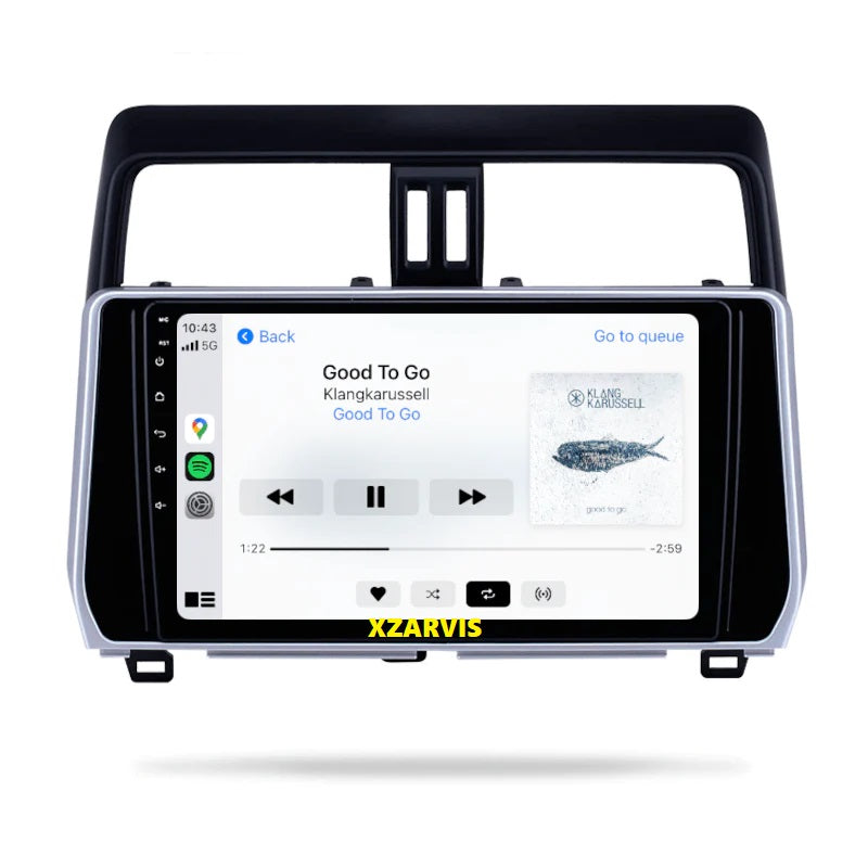 ANDROID SCREEN WITH QLED DISPLAY AND APPLE CARPLAY FOR TOYOTA PRADO 2018 AND ABOVE MODELS