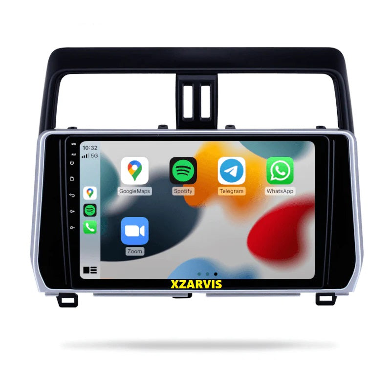 ANDROID SCREEN WITH QLED DISPLAY AND APPLE CARPLAY FOR TOYOTA PRADO 2018 AND ABOVE MODELS