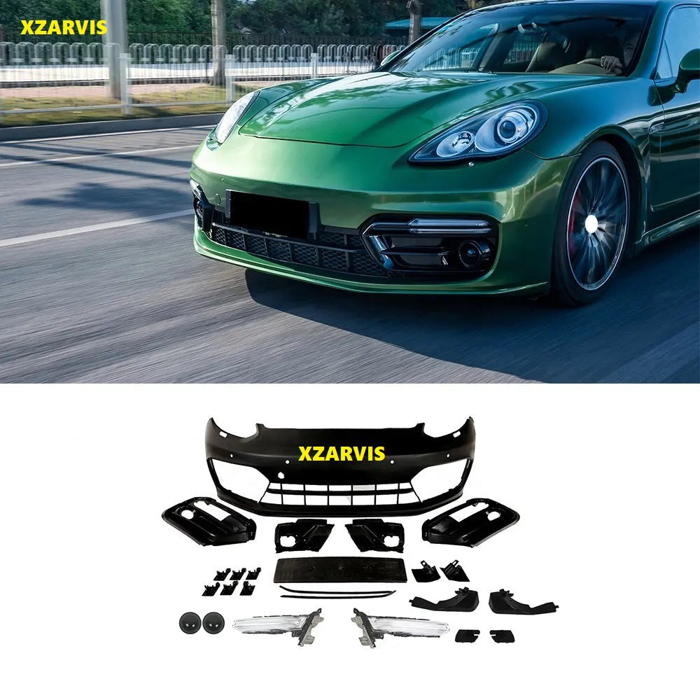 970 CHANGE TO 971 GTS FRONT BUMPER LED HEADLIGHTS FOR PORSCHE PANAMERA 970 CAR BODY KIT