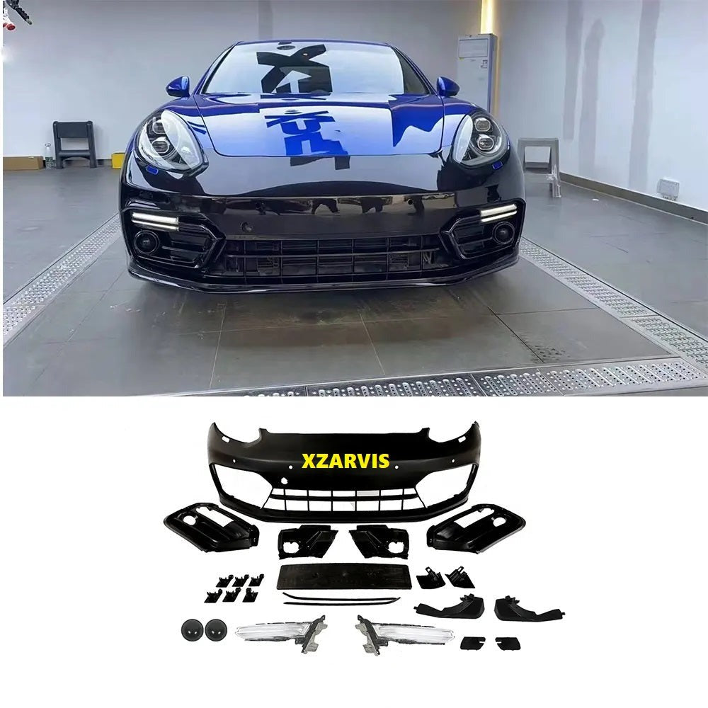 970 CHANGE TO 971 GTS FRONT BUMPER LED HEADLIGHTS FOR PORSCHE PANAMERA 970 CAR BODY KIT