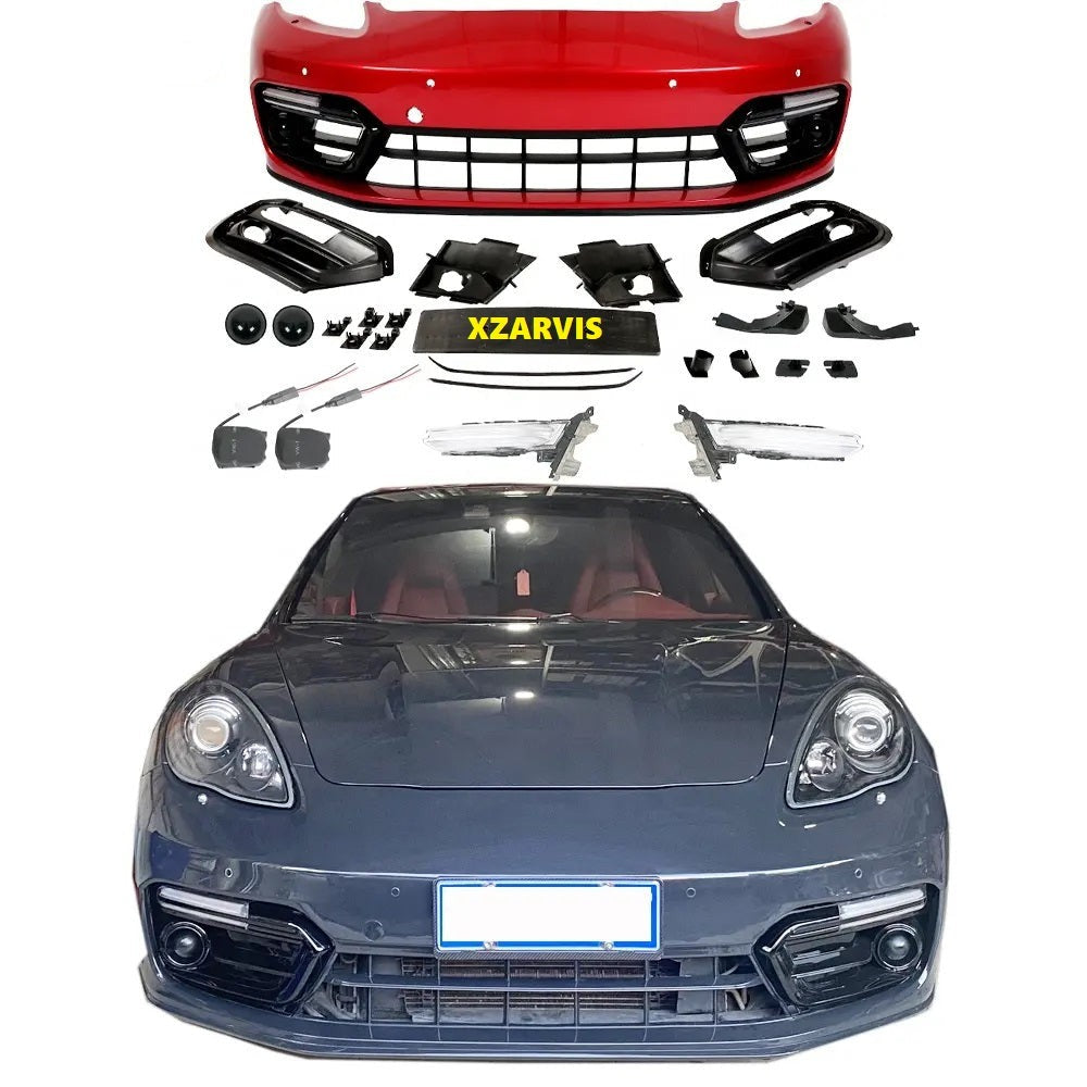 970 CHANGE TO 971 GTS FRONT BUMPER LED HEADLIGHTS FOR PORSCHE PANAMERA 970 CAR BODY KIT