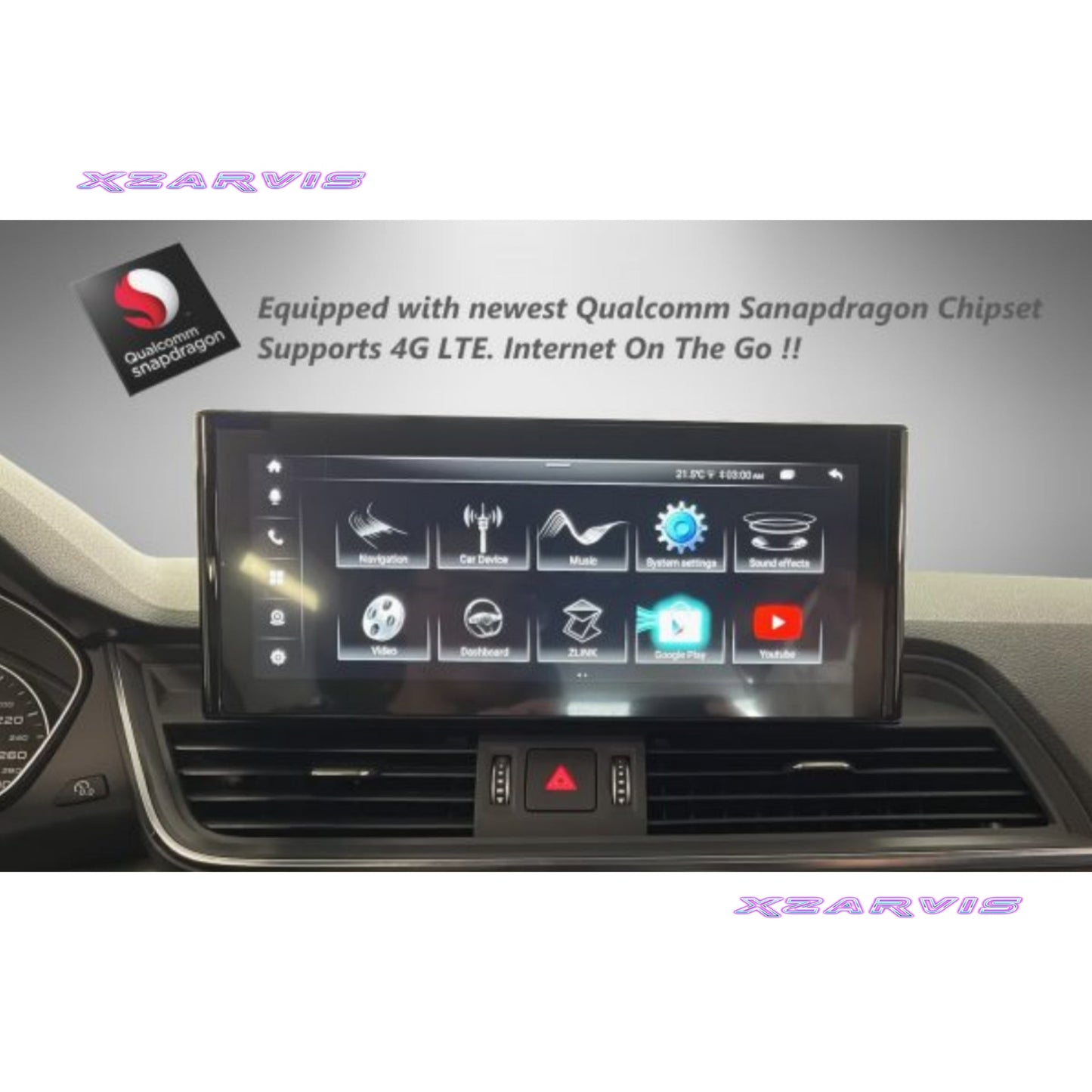 AUDI Q5 / SQ5 (2017 – 2020 | B9) OEM FIT 10.25″ HD TOUCH-SCREEN ANDROID NAVIGATION SYSTEM | GPS | BT | WIFI | ANDROID 11 | CARPLAY