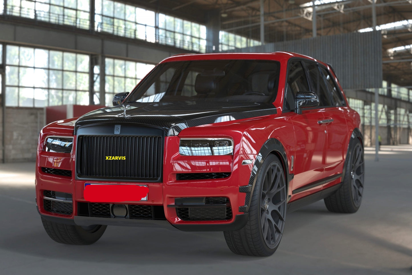 ROLLS ROYCE CULLINAN BLACK BADGE FORGED CARBON FIBER WIDE BODY KIT (FITS THE OEM) EXTENSION FLARES