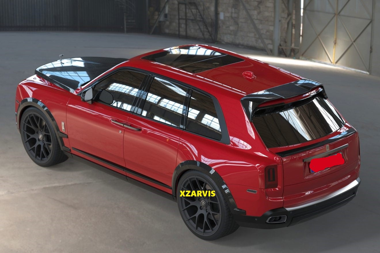 ROLLS ROYCE CULLINAN BLACK BADGE FORGED CARBON FIBER WIDE BODY KIT (FITS THE OEM) EXTENSION FLARES