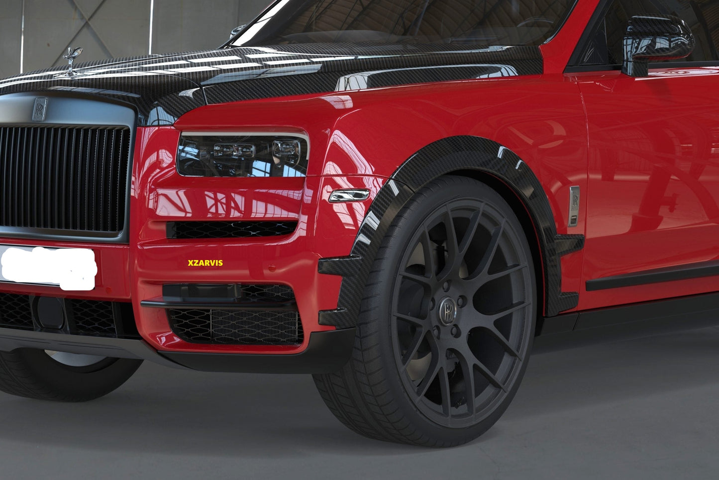 ROLLS ROYCE CULLINAN BLACK BADGE FORGED CARBON FIBER WIDE BODY KIT (FITS THE OEM) EXTENSION FLARES