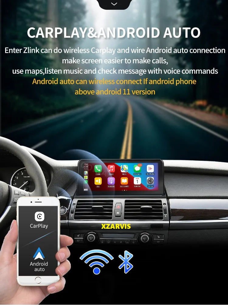 ANDROID SCREEN FOR BMW X5 E70/ X6 E71 2007 ~ 2010 10.25" CARPLAY