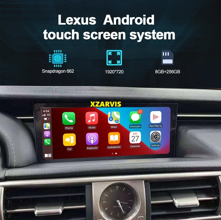 AFTERMARKET LEXUS IS 250 300H 350 LARGE TOUCH SCREEN ANDROID DISPLAY APPLE CARPLAY