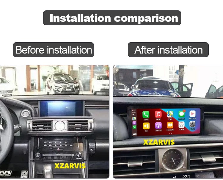 AFTERMARKET LEXUS IS 250 300H 350 LARGE TOUCH SCREEN ANDROID DISPLAY APPLE CARPLAY