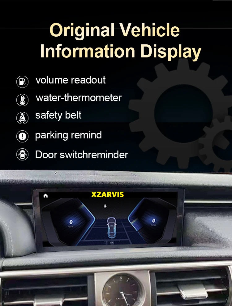 AFTERMARKET LEXUS IS 250 300H 350 LARGE TOUCH SCREEN ANDROID DISPLAY APPLE CARPLAY