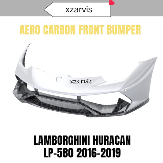 AERO CARBON FRONT BUMPER FOR LAMBORGHINI HURACAN LP-580 2016-2019